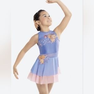 Revolution Blue and Pink Floral Dance Costume